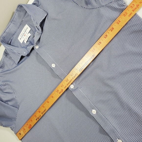 Mizzen And Main‎ Spinnaker Men Trim Fit Stretch Shirt Size XL Office Casual - Picture 9 of 12